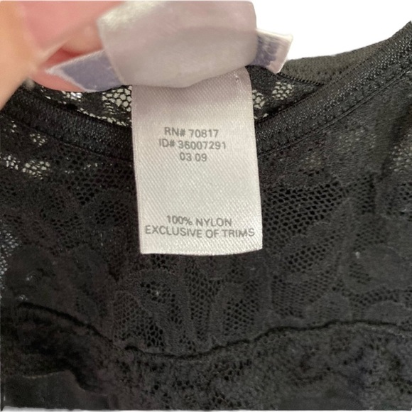 Victoria’s Secret Chemise Lace Lingerie Slip Dress Black Lace Size S Nightgown - Picture 7 of 9